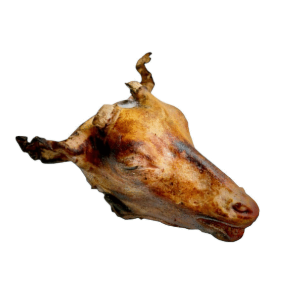 Goat/ Lamb Head Burnt With Skin 4.5lb (Each)