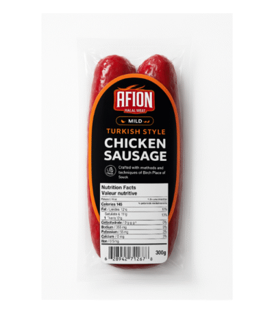 spicy turkish style chicken sausage