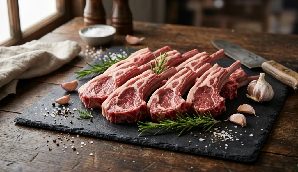 Fresh halal lamb chops near me mississauga available at Al Raziq Halal Foods Mississauga